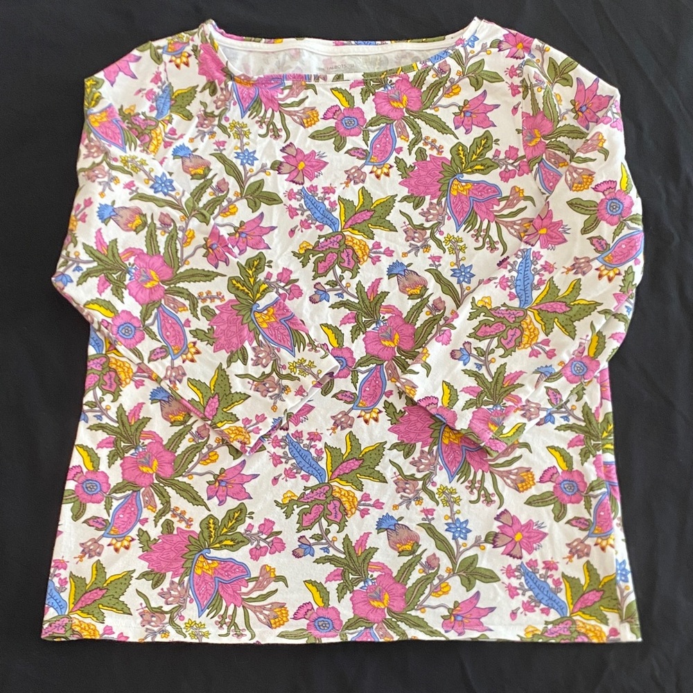 Talbots Multicolor Floral Tee